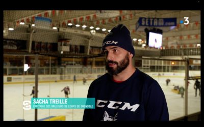 Protège-cou au hockey sur glace : reportage pour Stade 2