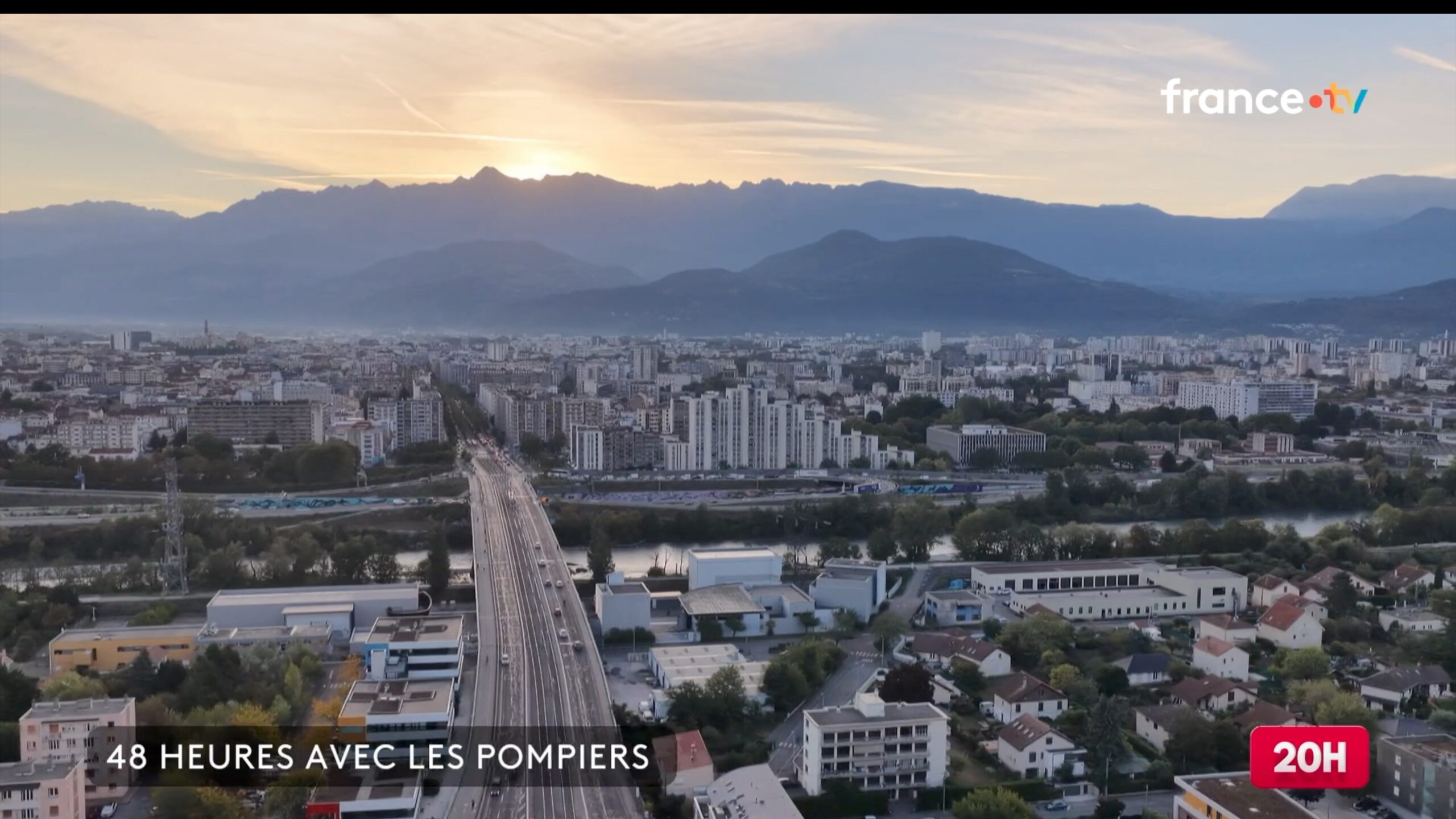 reportage 20h France 2 pompiers isere
